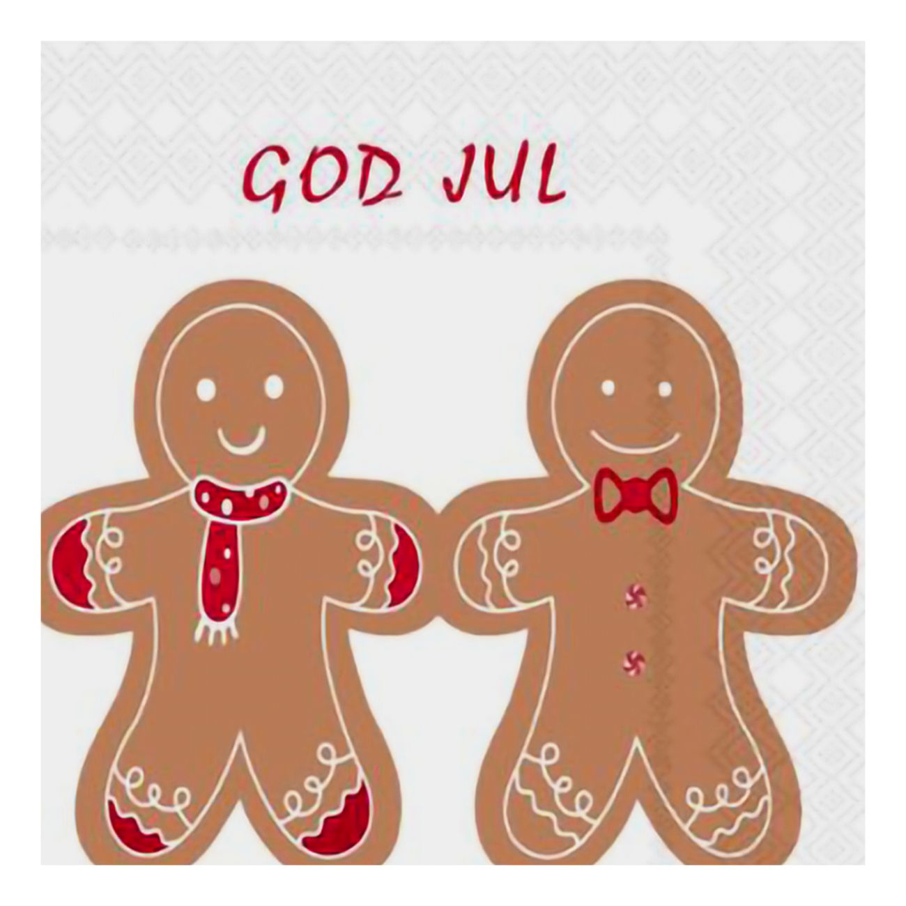 Servetter Pepparkaksfigurer