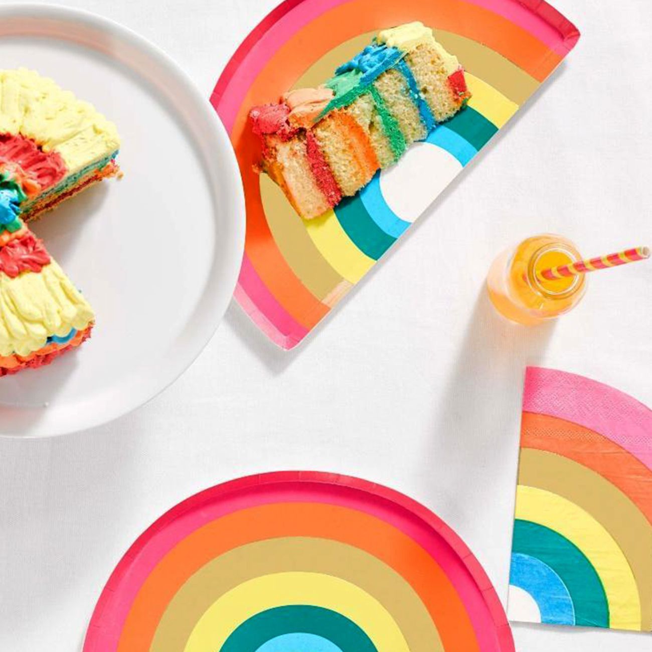Servetter Regnbåge Shape