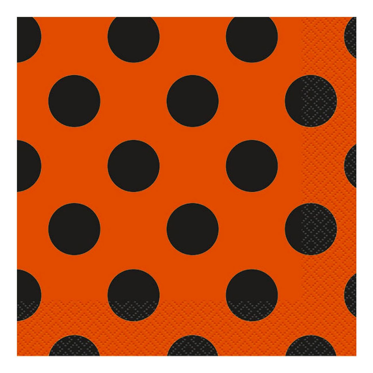 Servietter Svart/Oransje Prikkete