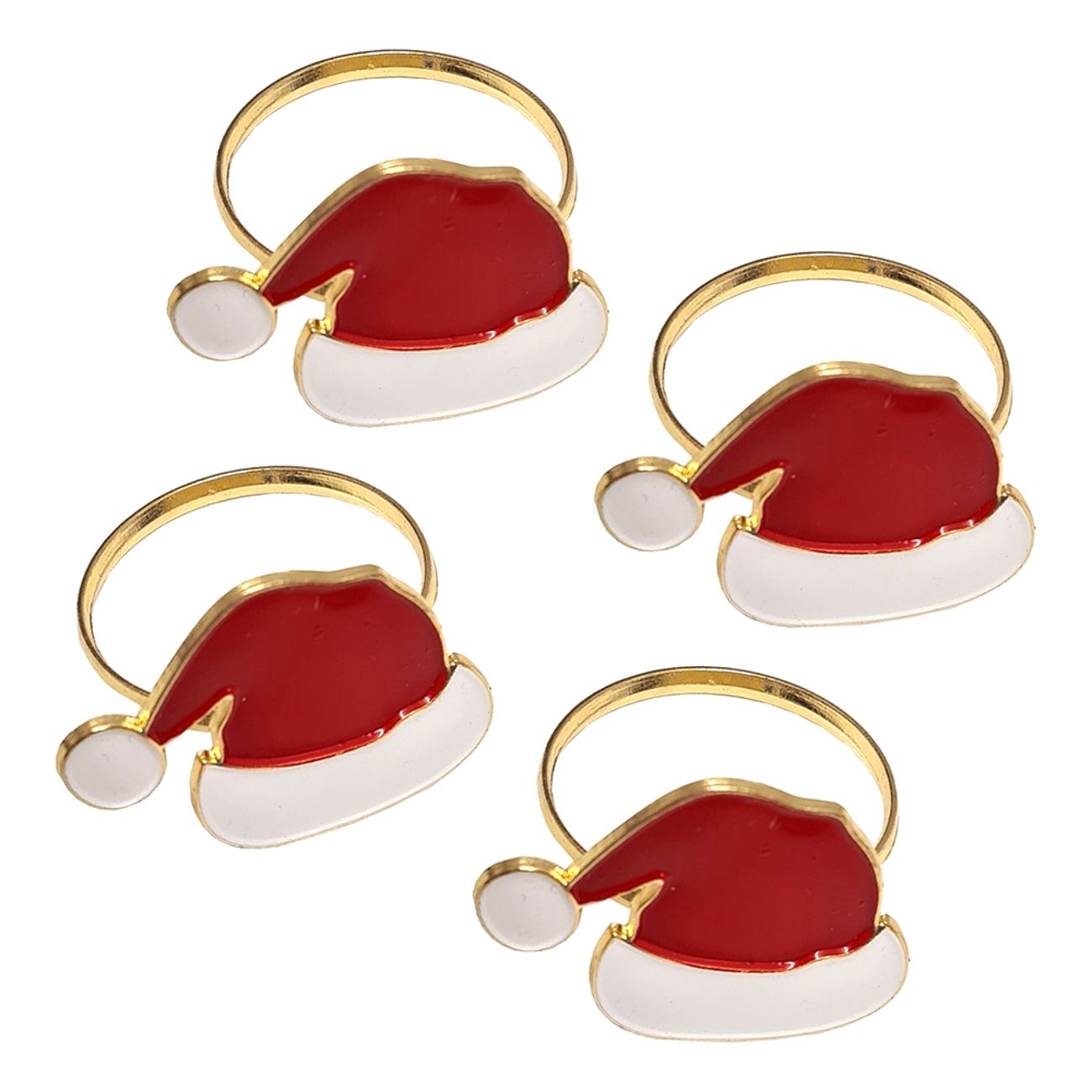 Serviettring Julenisselue i Metall