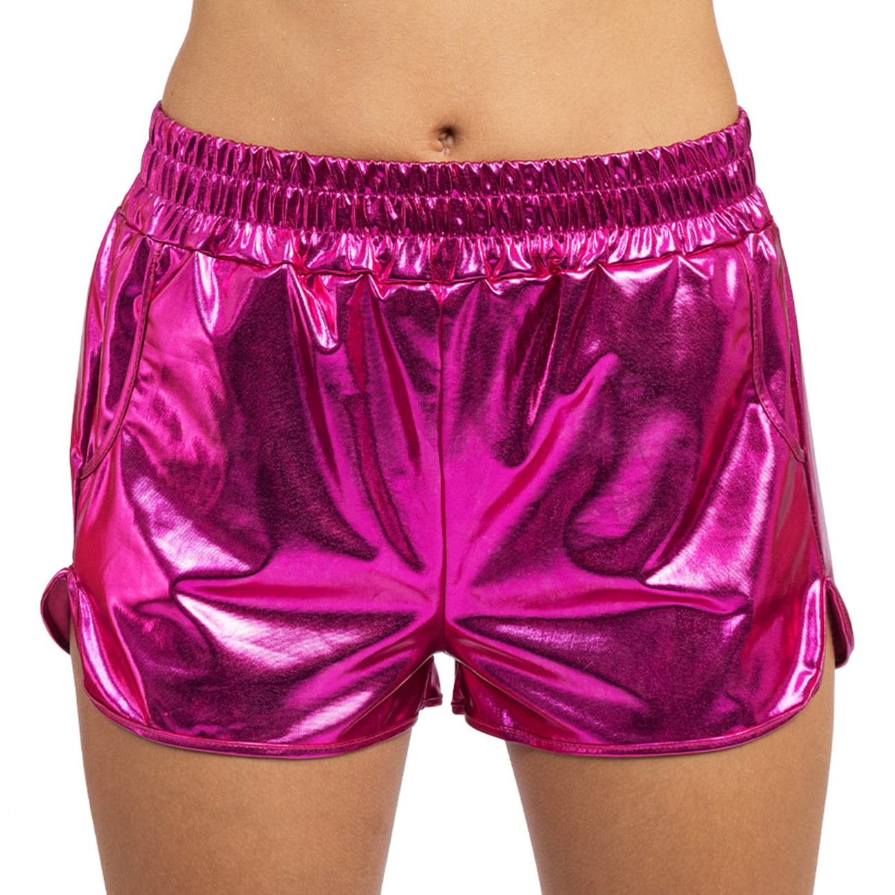 Shorts Metallic Rosa