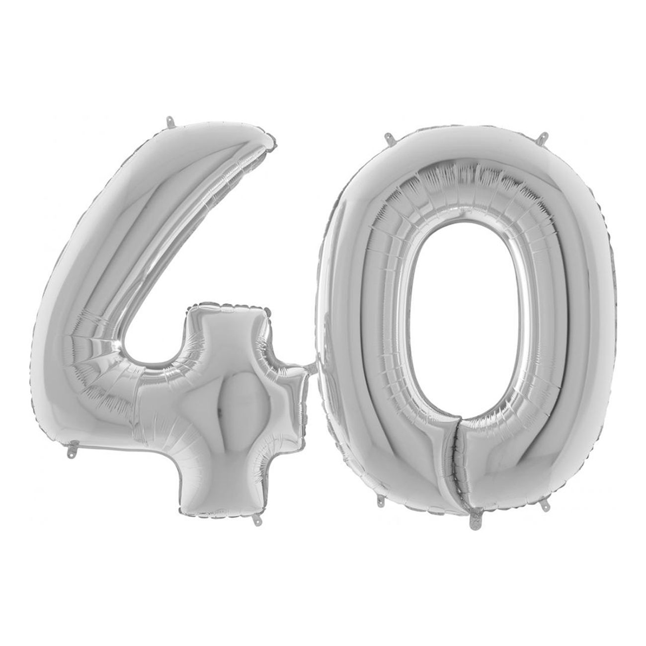 Sifferballong 40 Silver