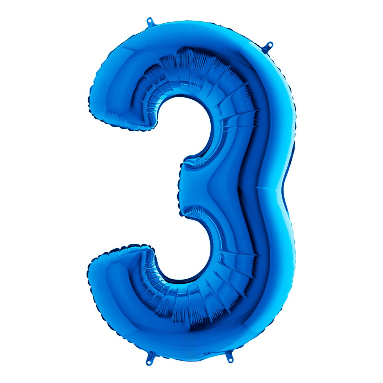 Talballon Blå Metallic