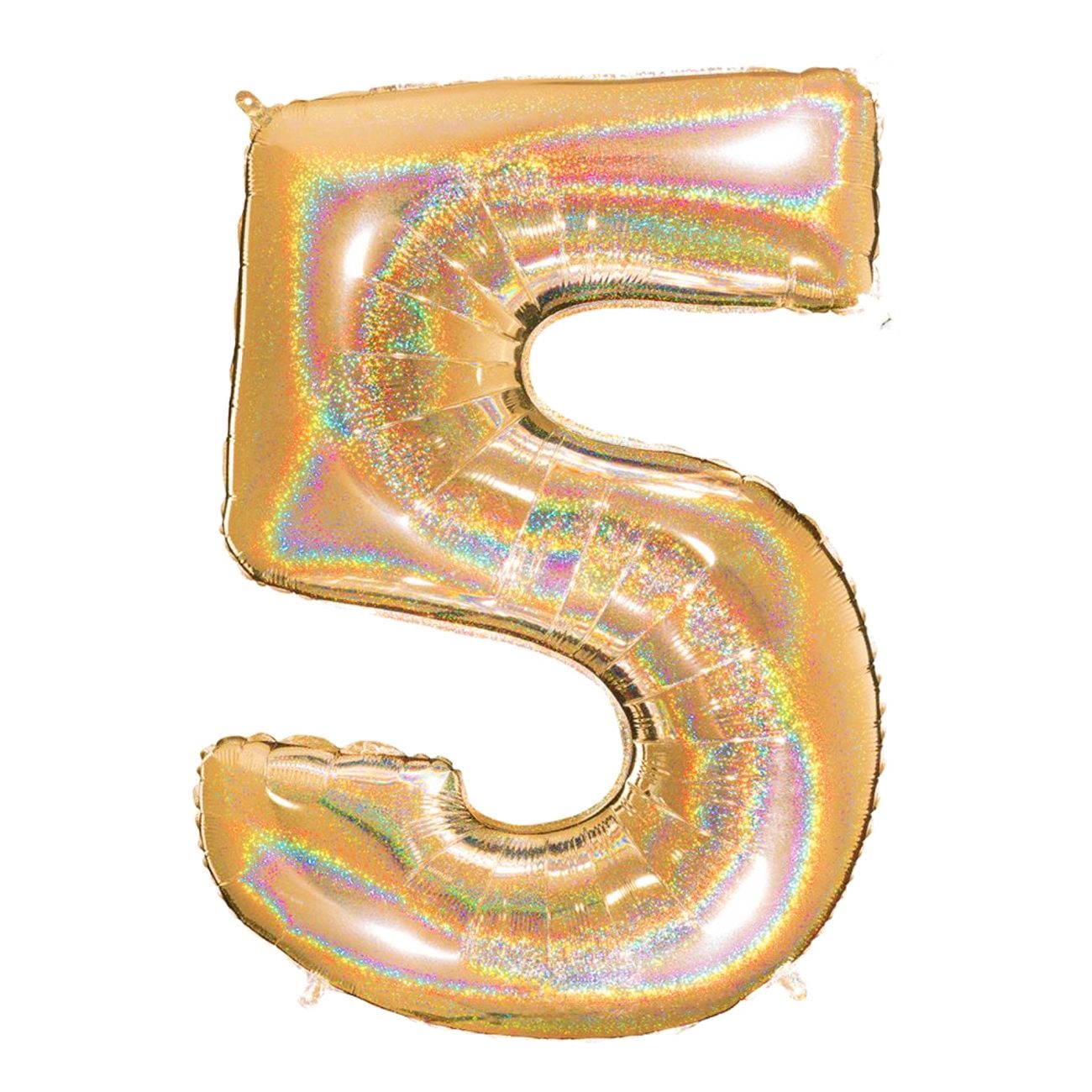 Talballon Glitter Guld