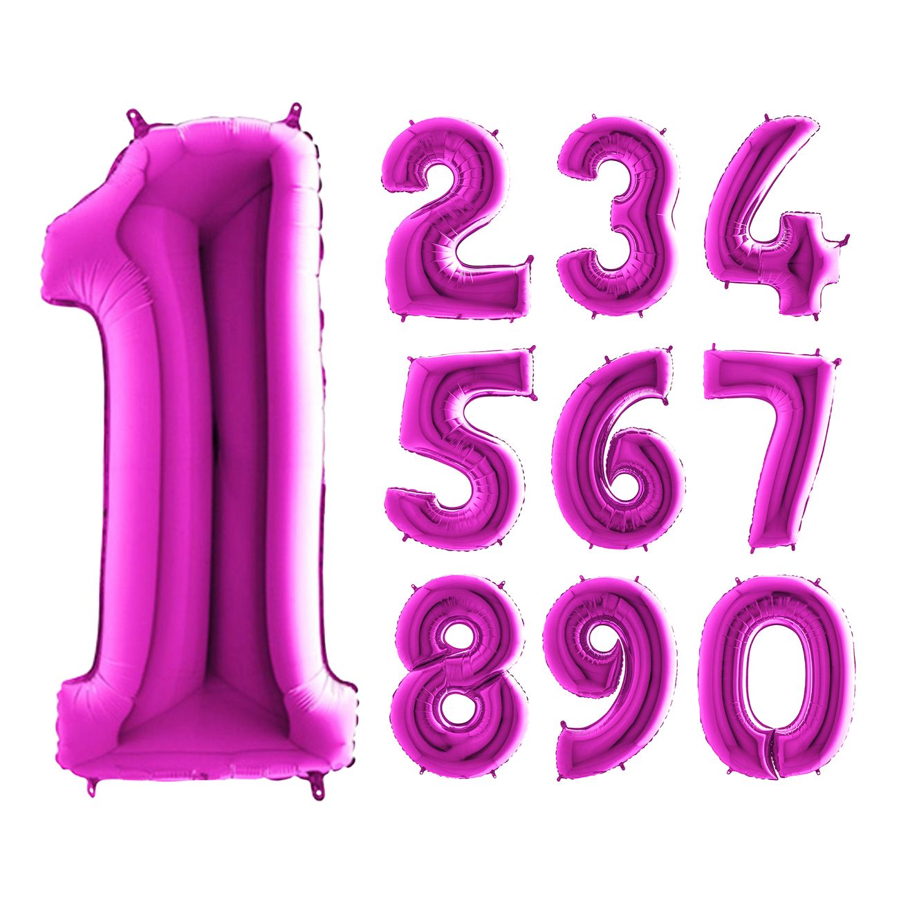 Sifferballong Lila Metallic