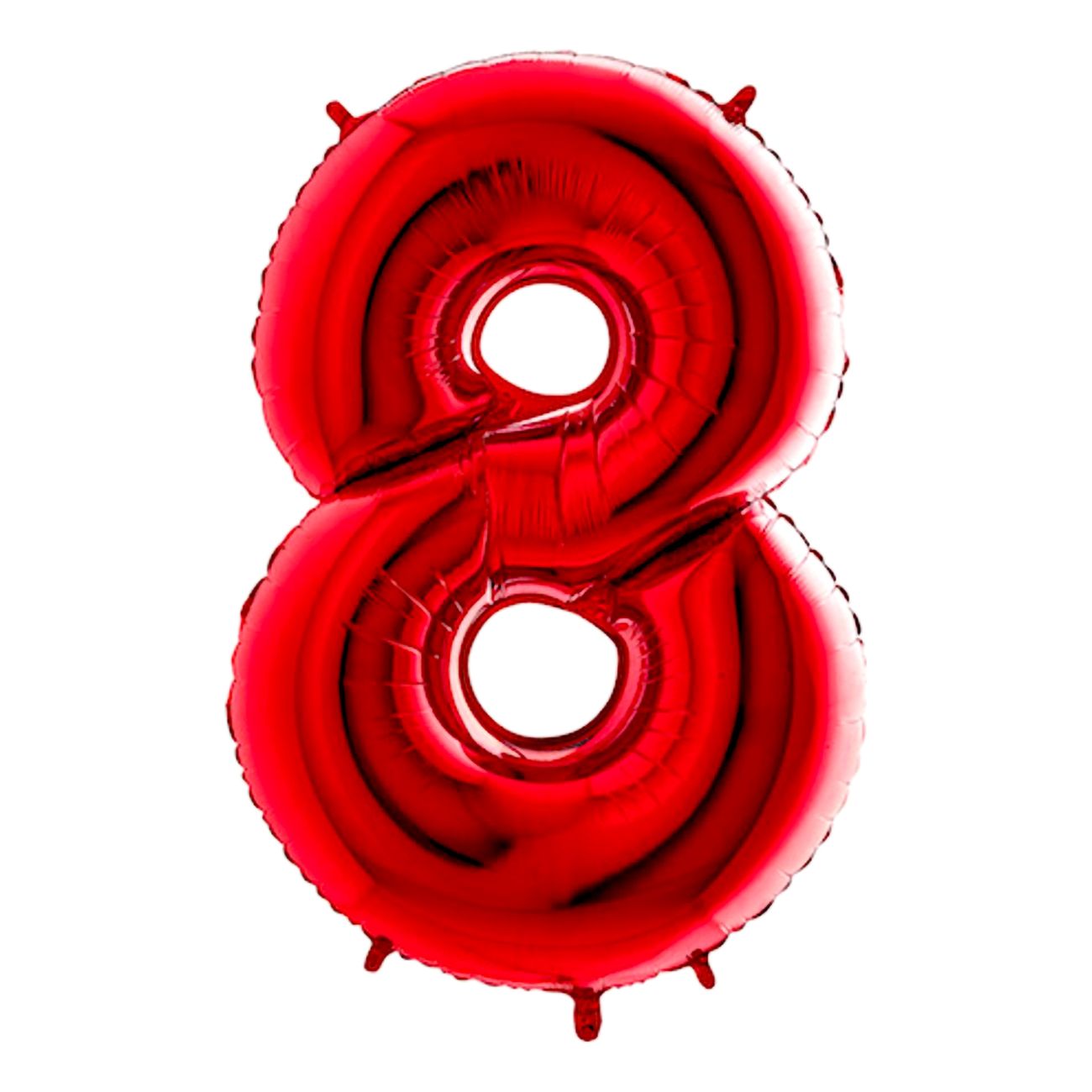 Talballon Rød Metallic