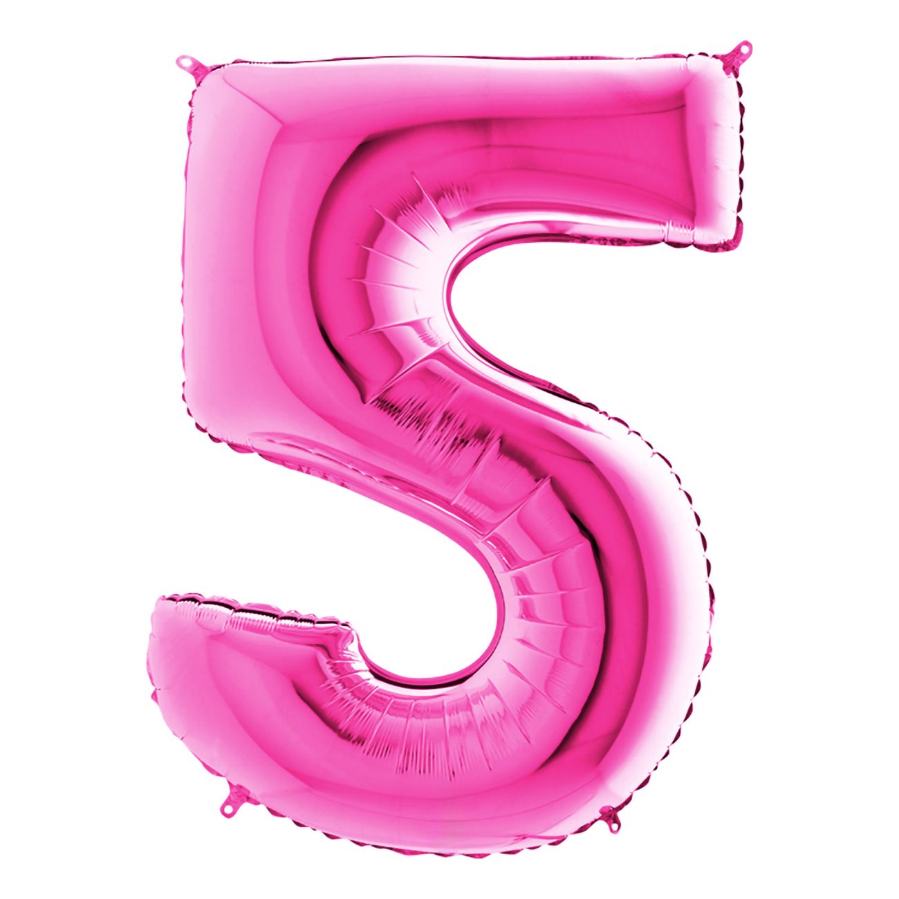 Talballon Lyserød Metallic