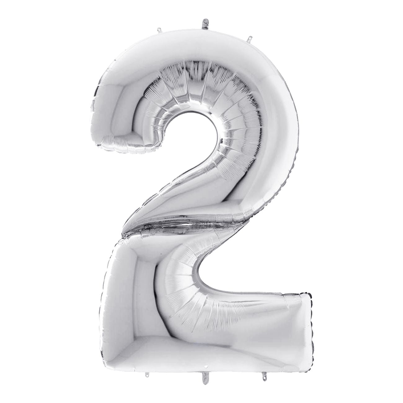 Talballon Sølv Gigantisk