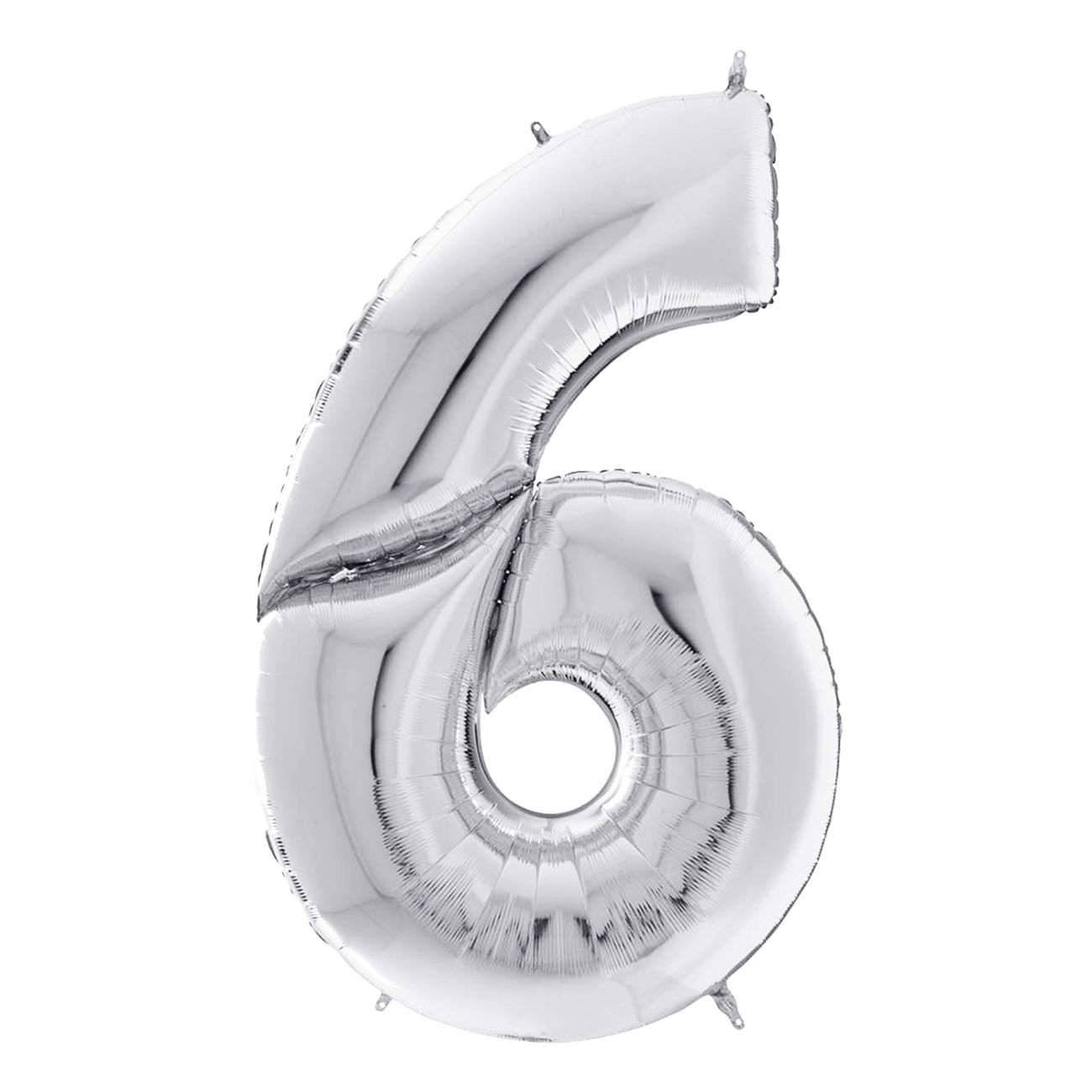 Talballon Sølv Gigantisk
