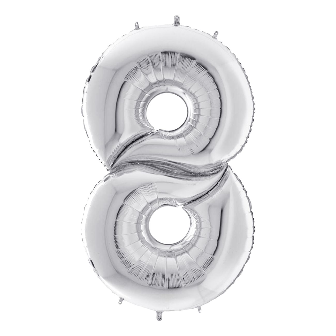Talballon Sølv Gigantisk