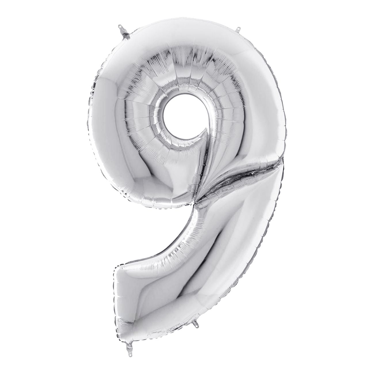 Talballon Sølv Gigantisk