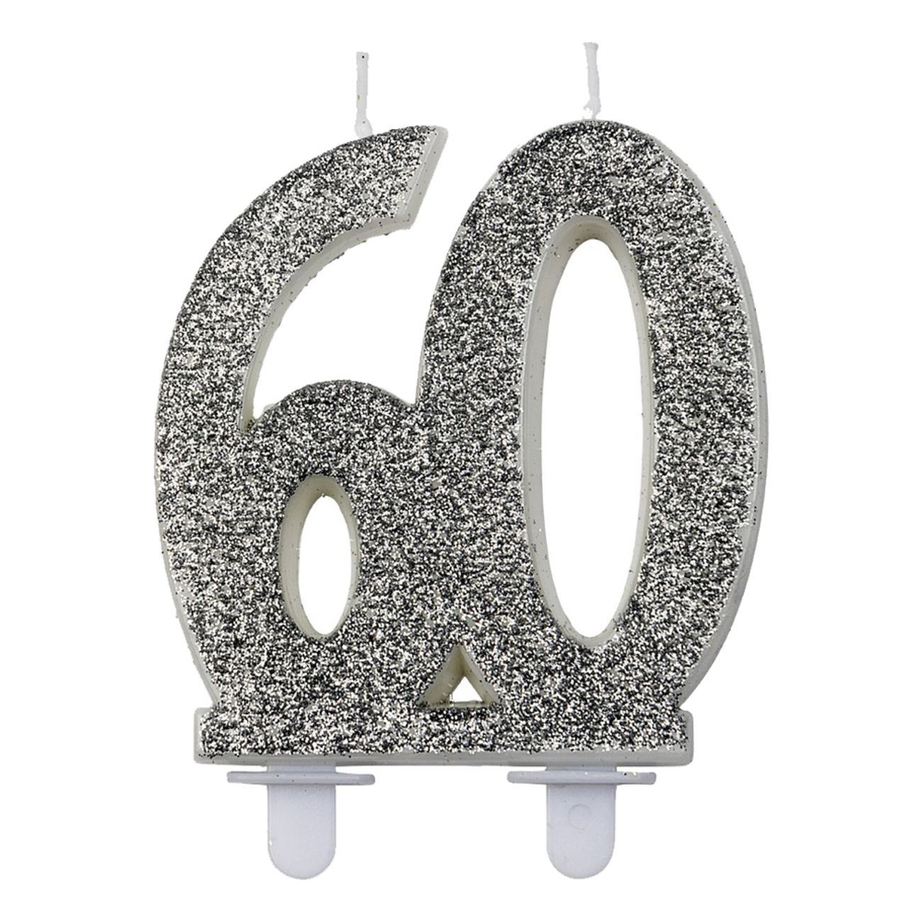 Sifferljus 60 Glitter Silver