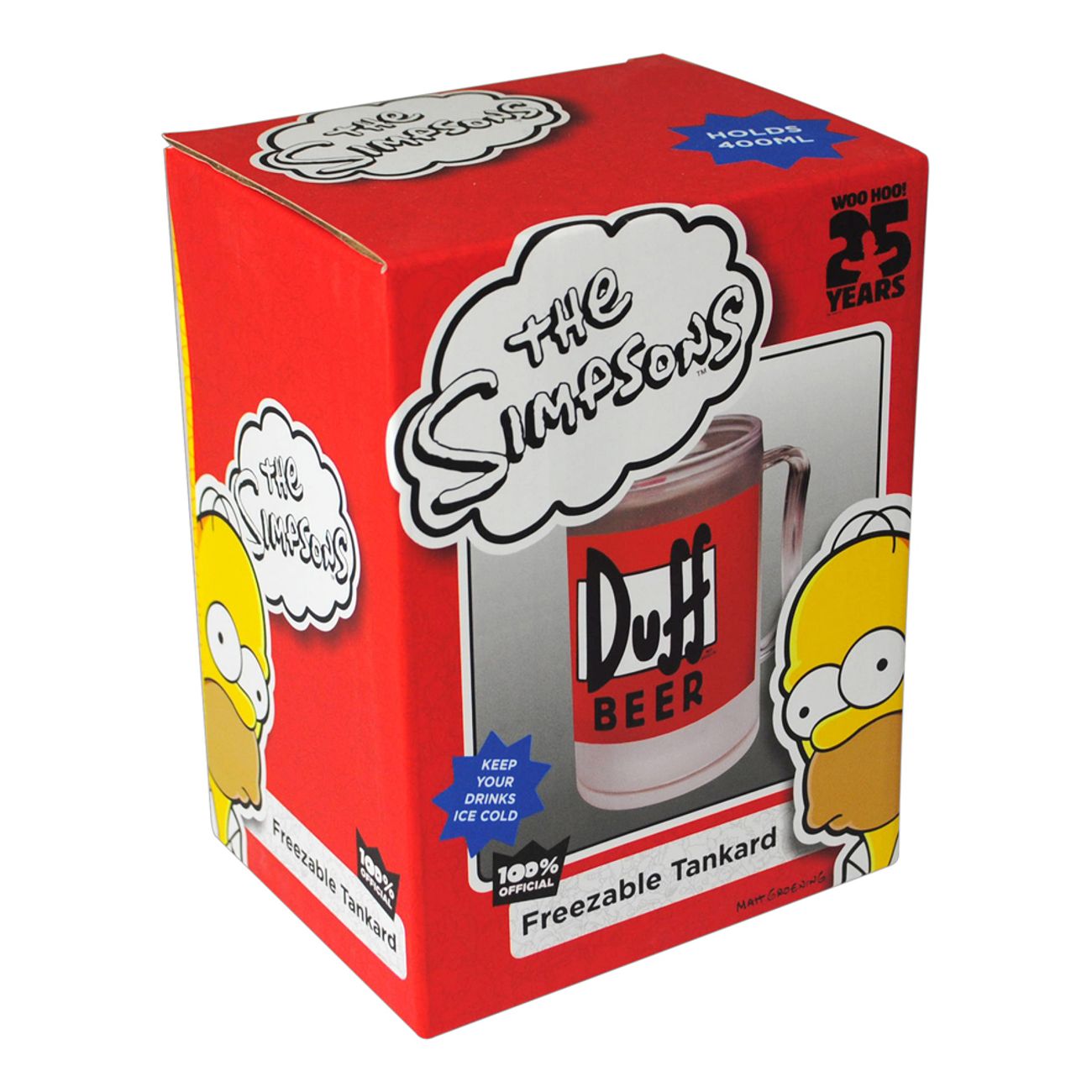 Duff Beer Frysbart Ölglas
