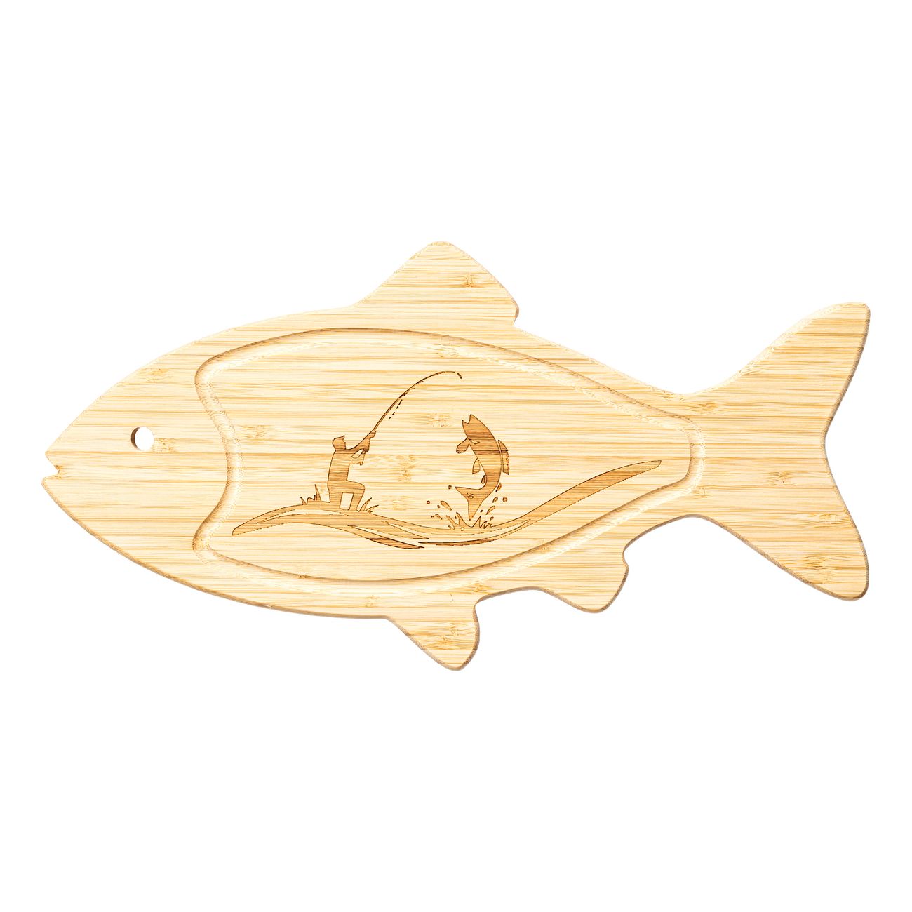 Skærebræt i Bambus Fisk