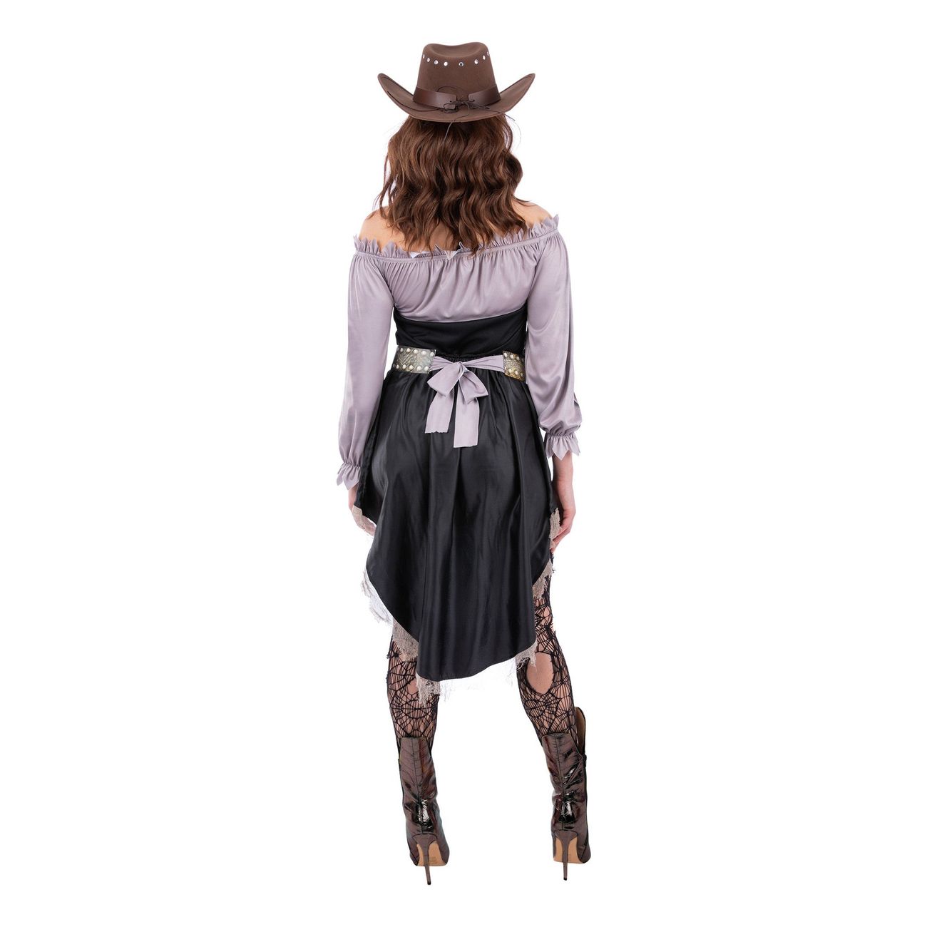 Skelett Cowgirl Maskeraddräkt