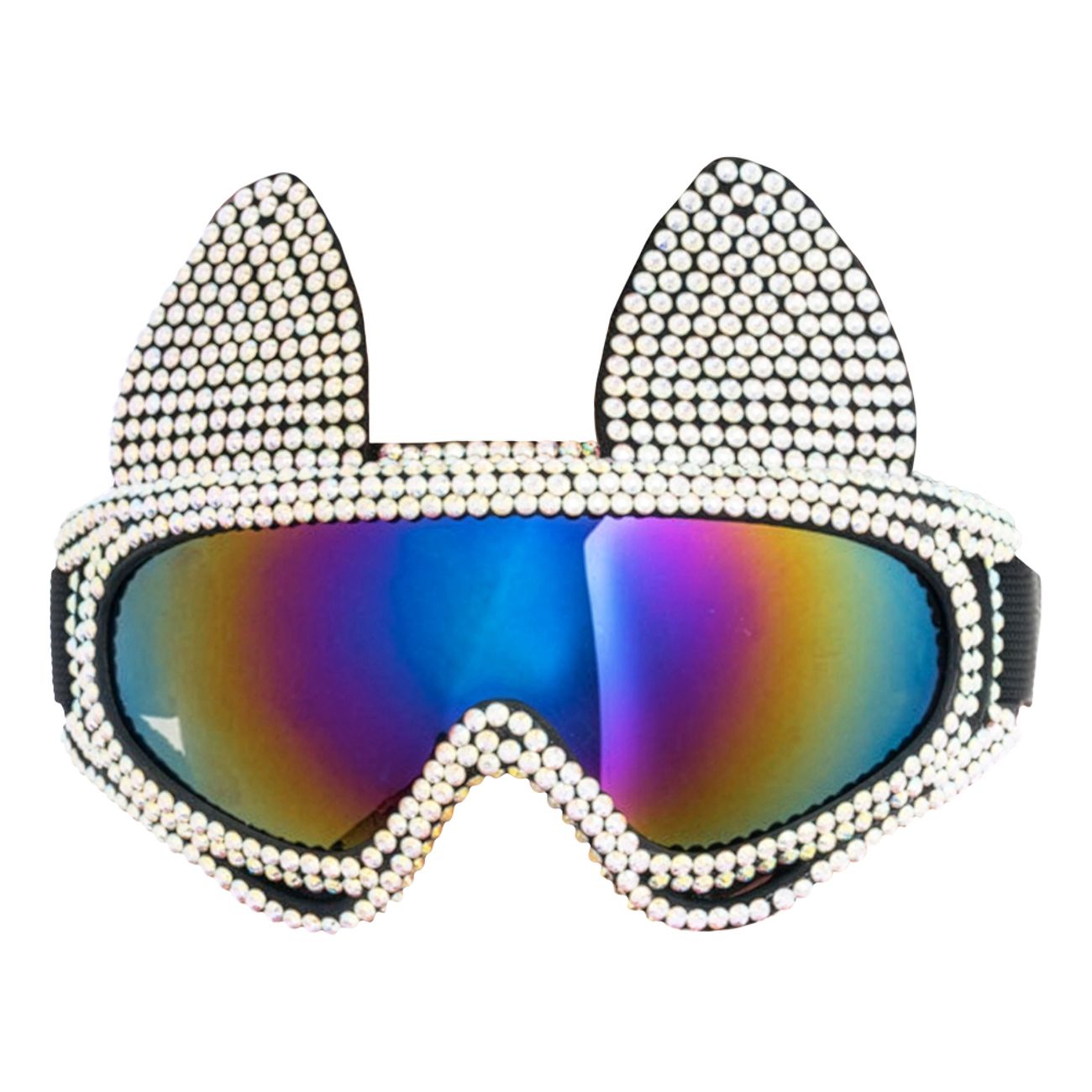 Skidglasögon Katt med Strass