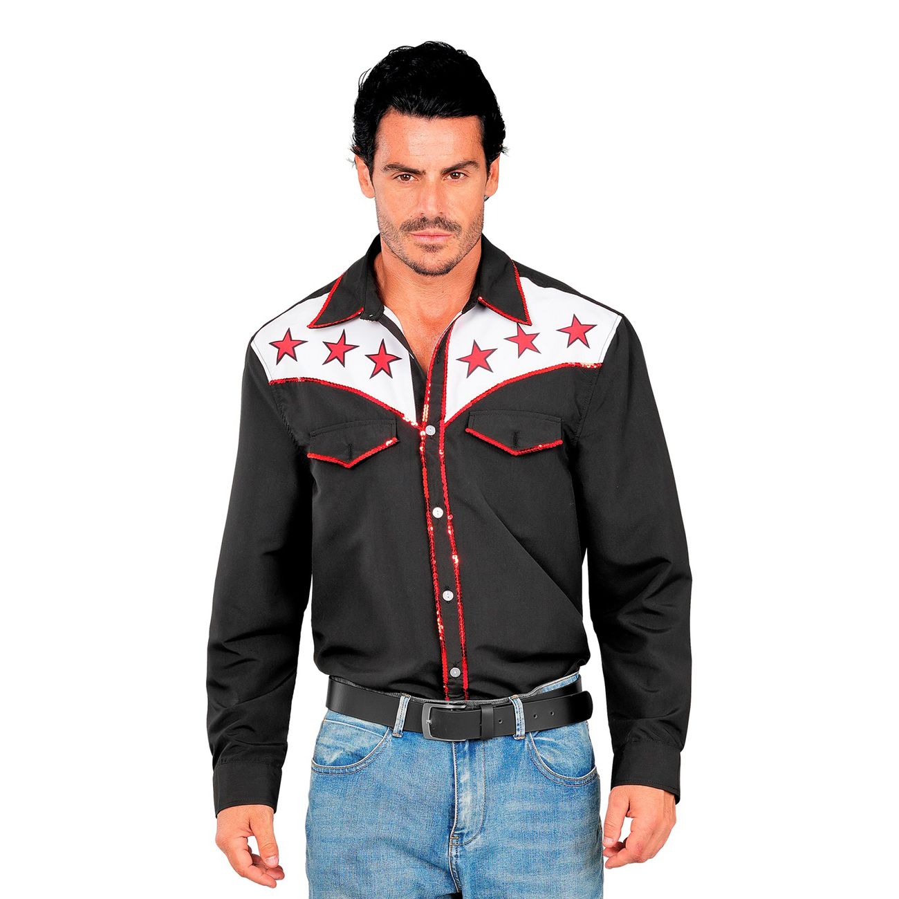 Skjorta Rodeo Cowboy Svart