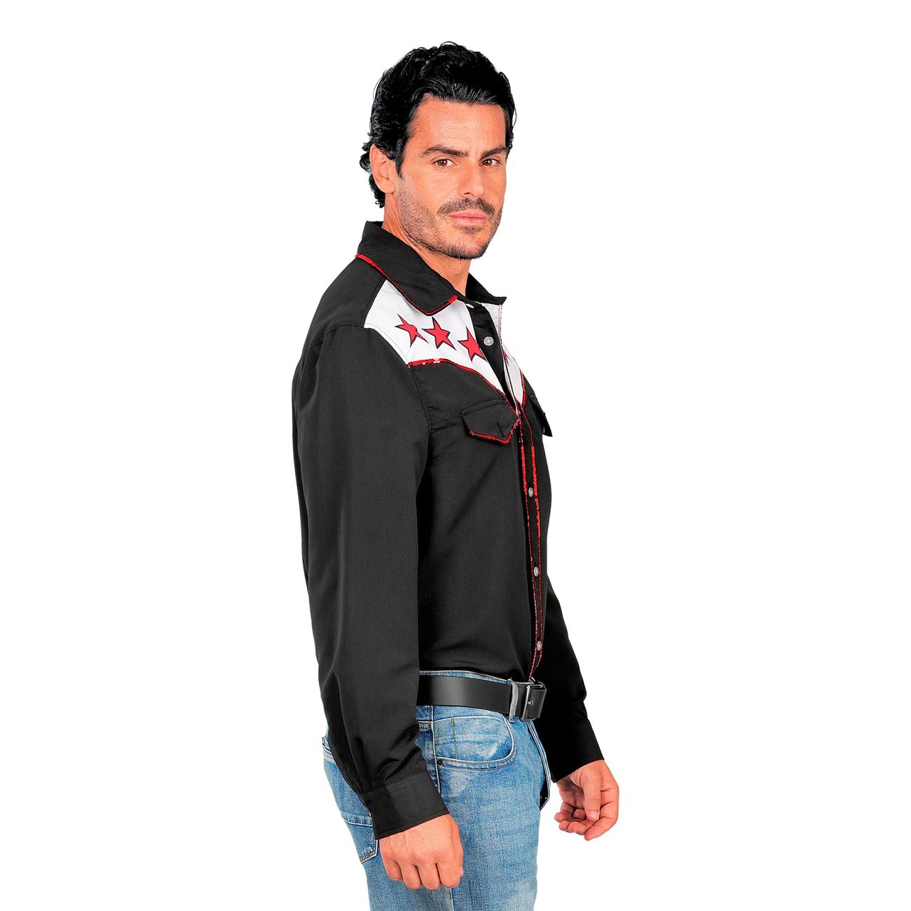 Skjorta Rodeo Cowboy Svart