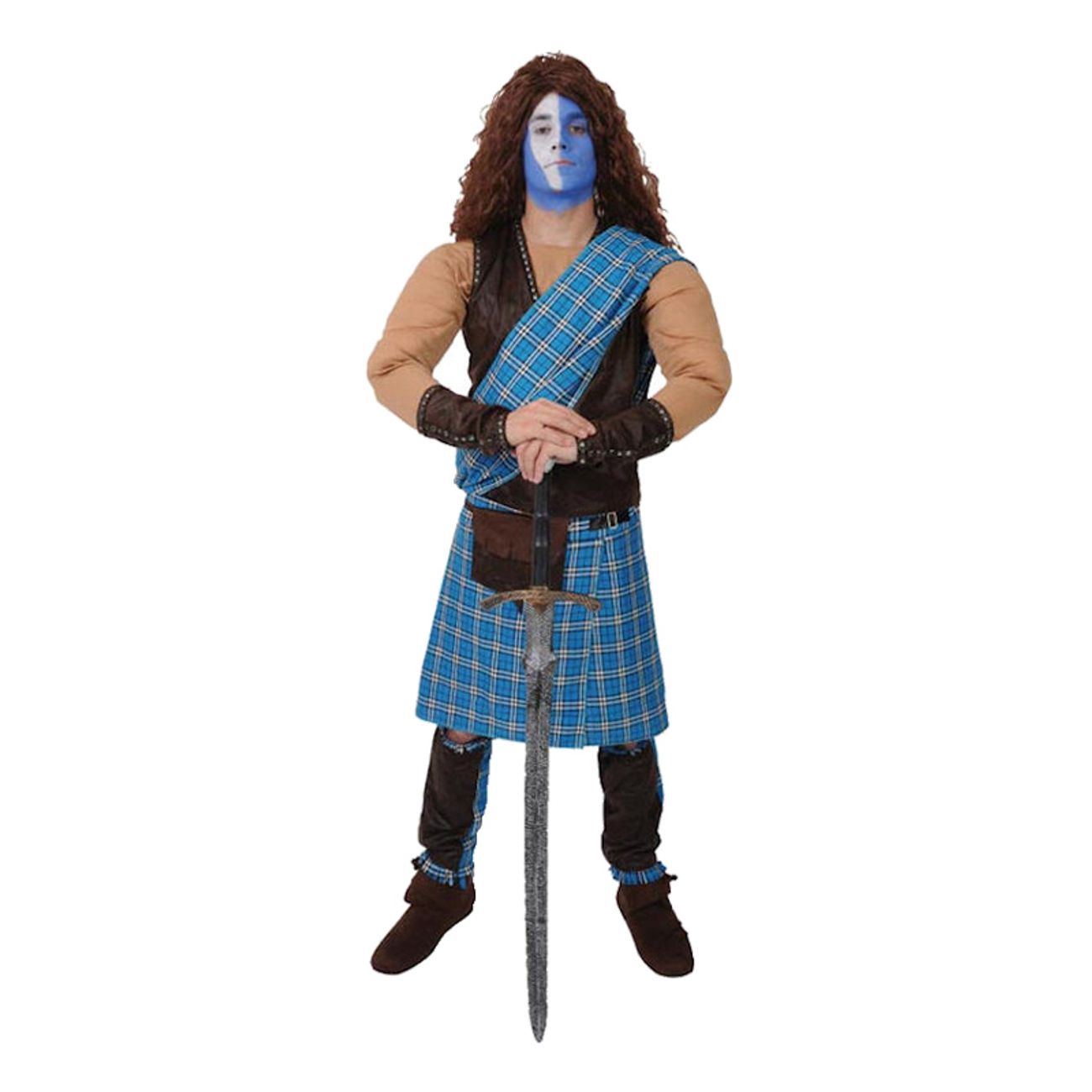 skotsk-krigare-maskeraddrakt-1