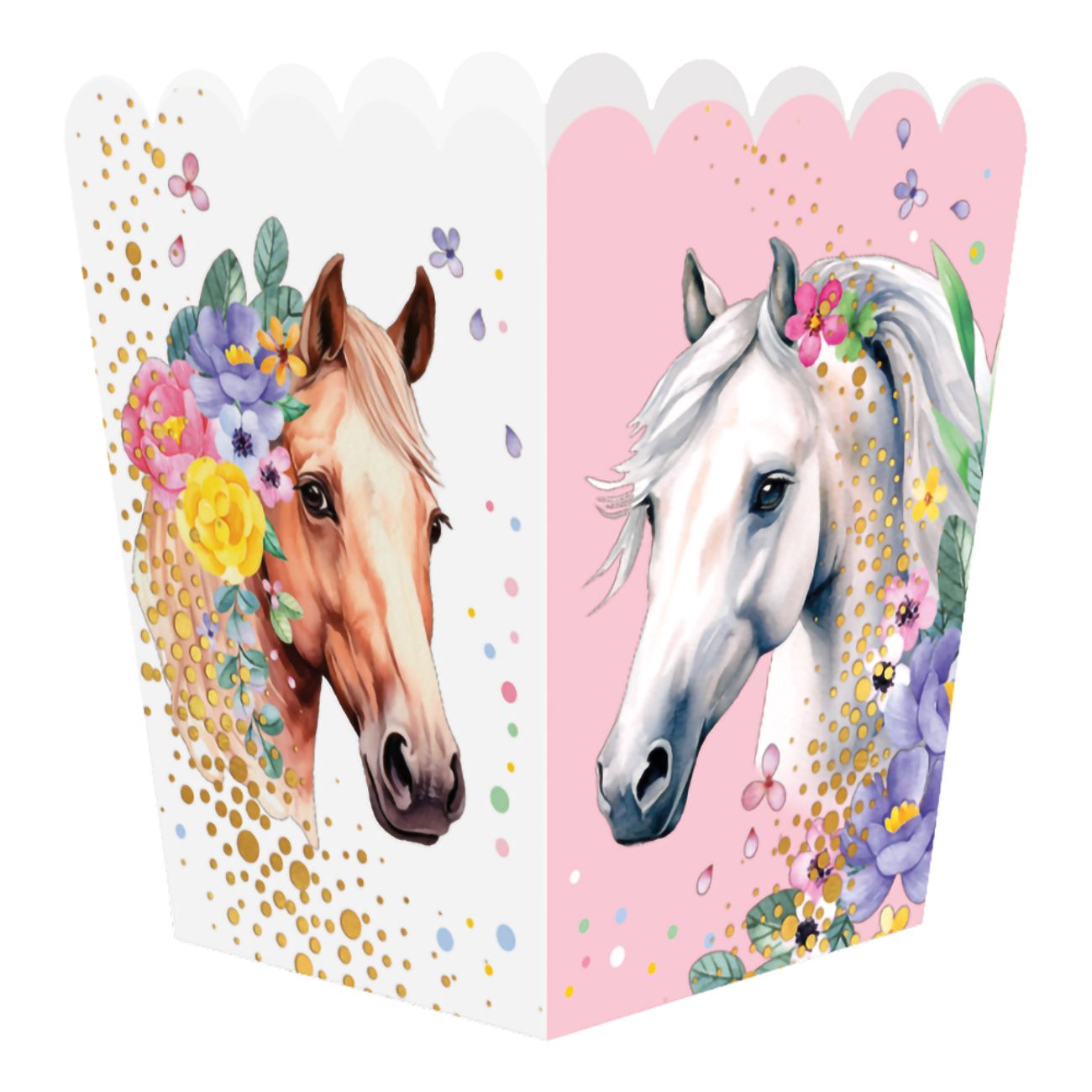 Snacksbägare Hästar