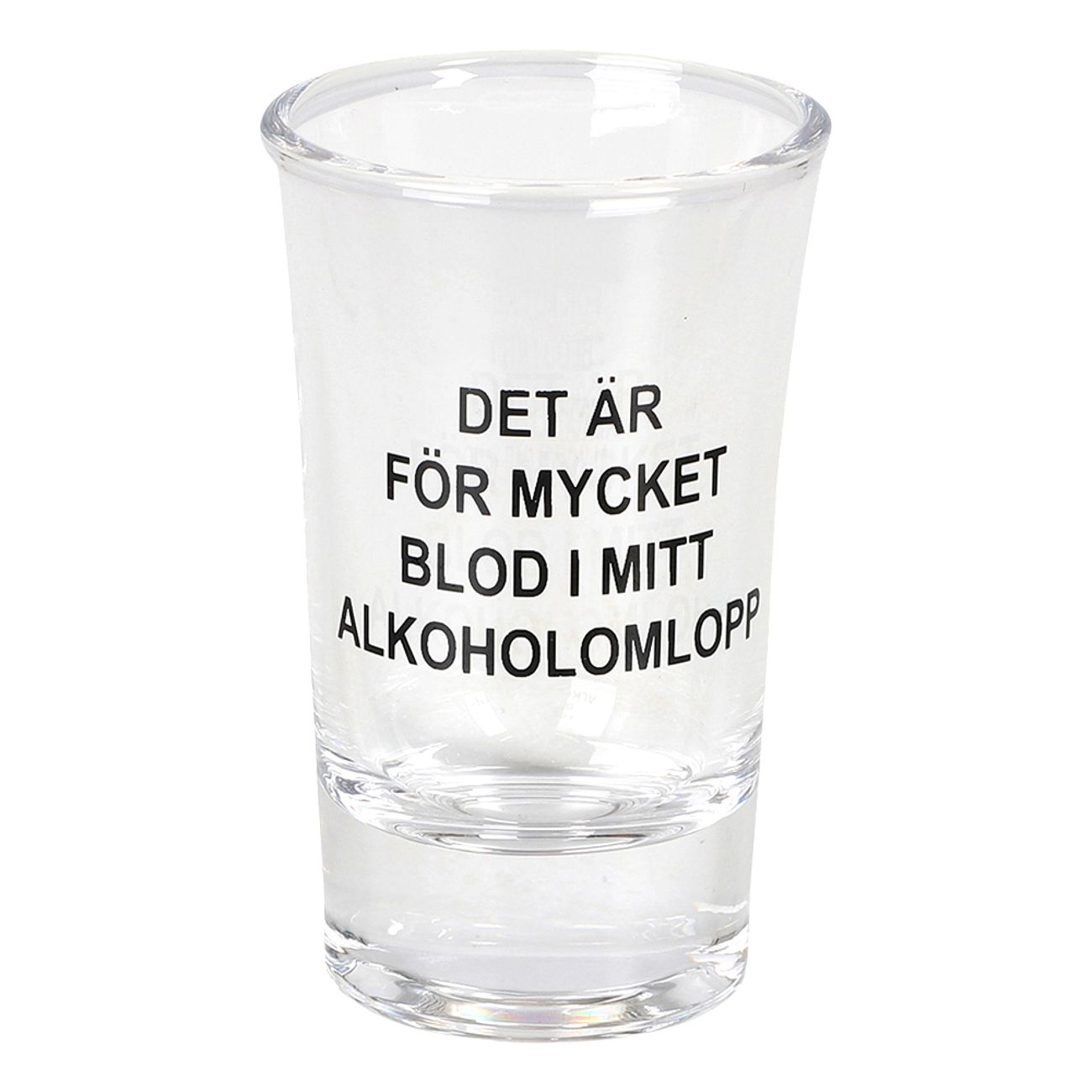 Snapsglas Alkoholomlopp