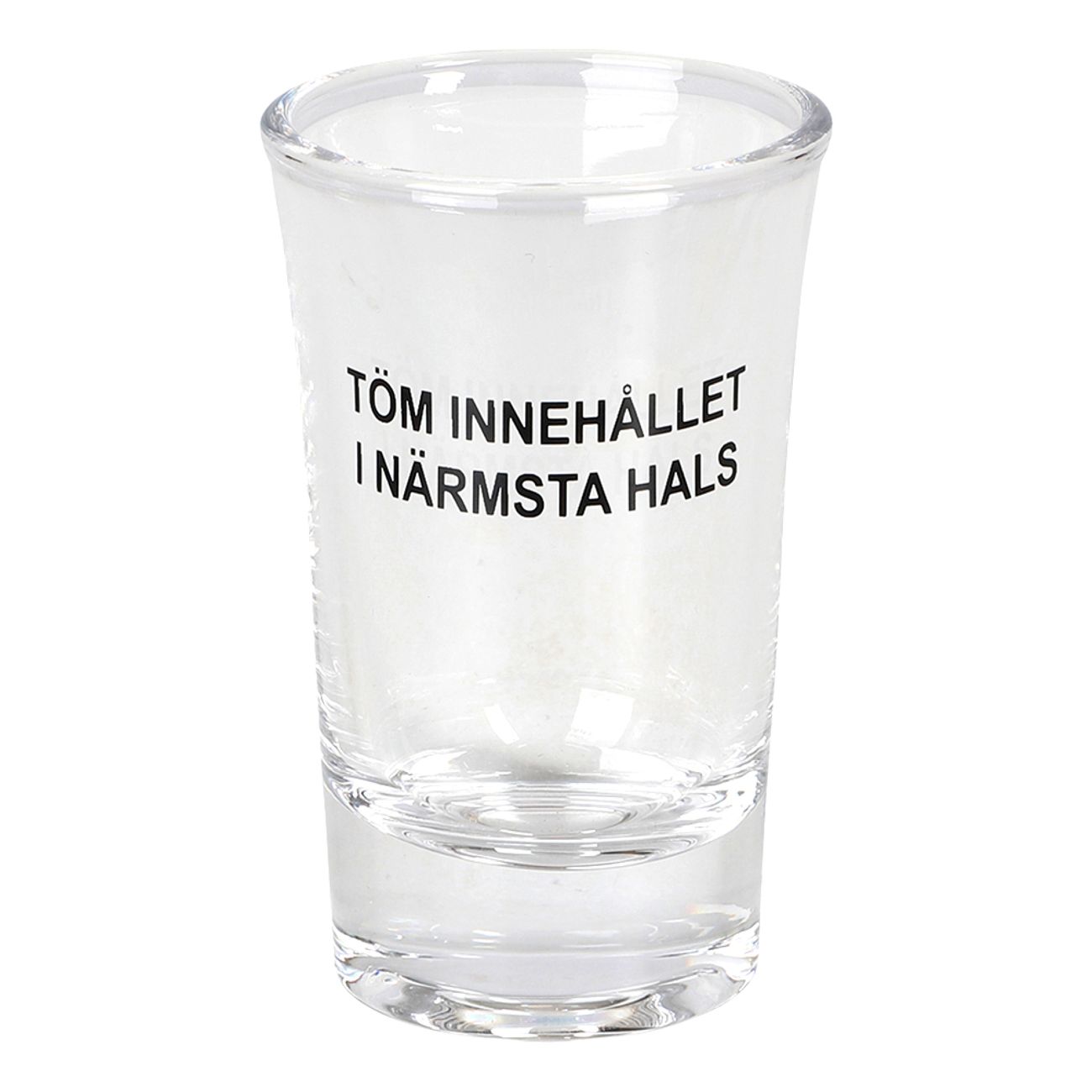 Snapsglas Töm Innehållet i Närmsta Halls