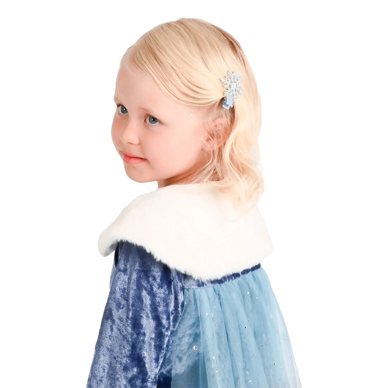 Snödrottning Klänning Barn Maskeraddräkt