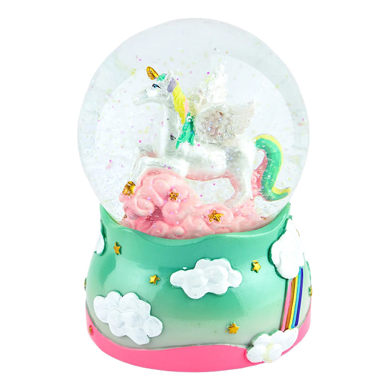 Snöglob Unicorn med Musik