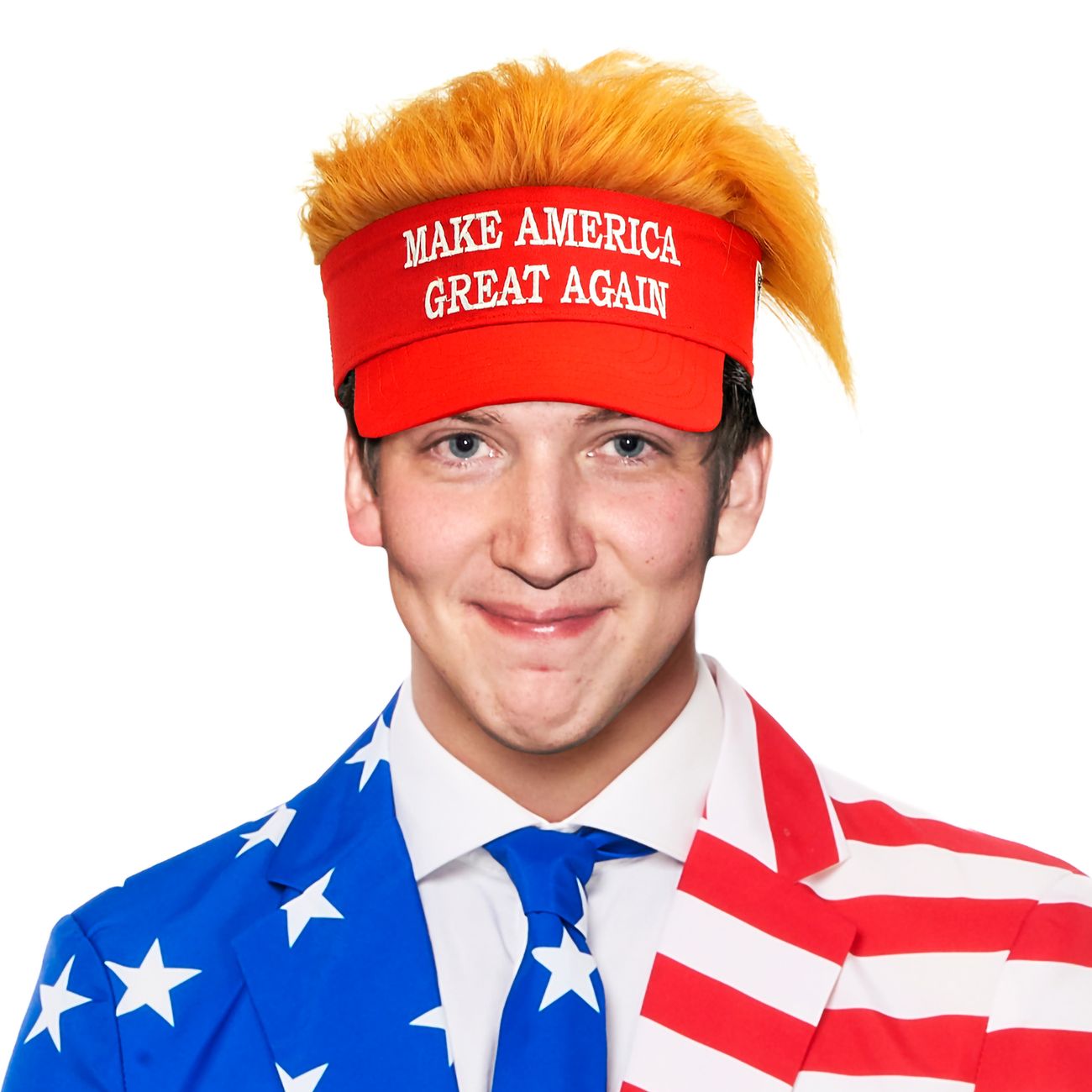 Solskärm med Hår Make America Great Again