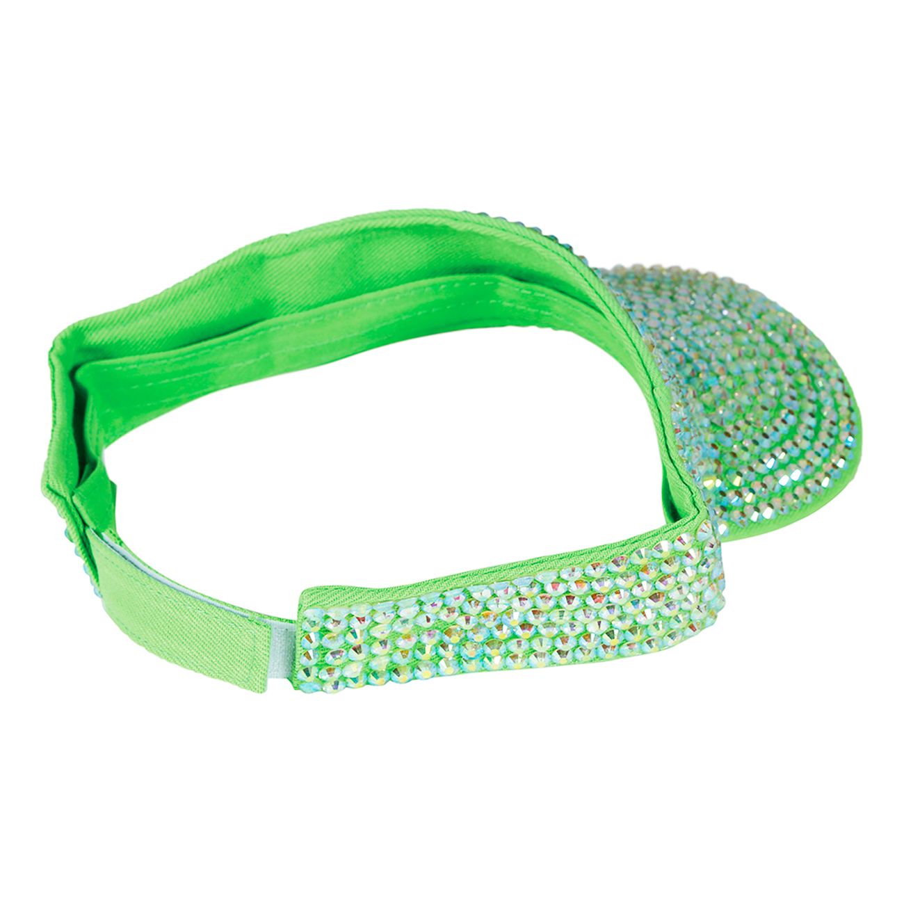 Solskärm med Strass Grön