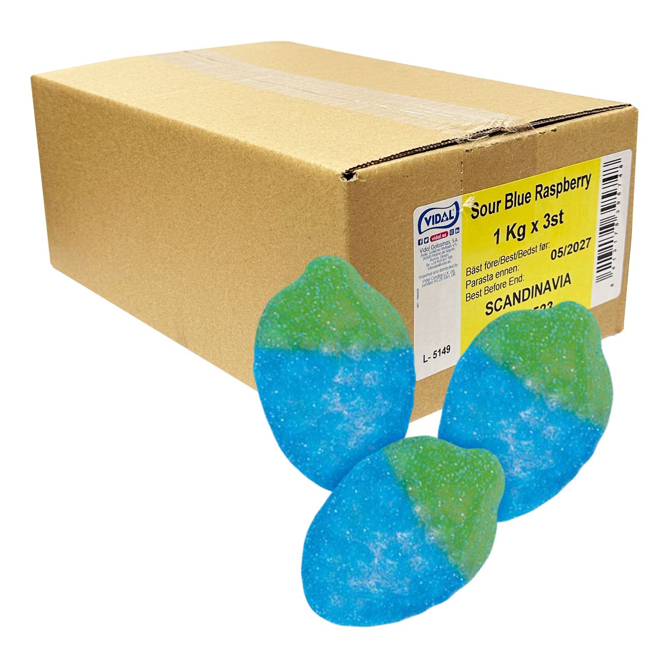 Sour Blue Raspberry Storpack