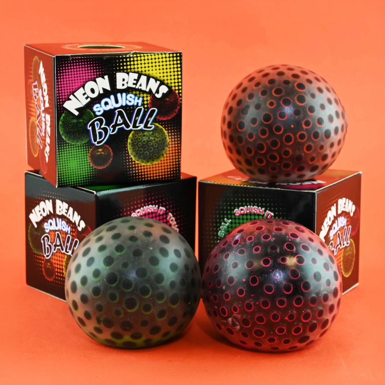 Squeeze Ball Neon Beans
