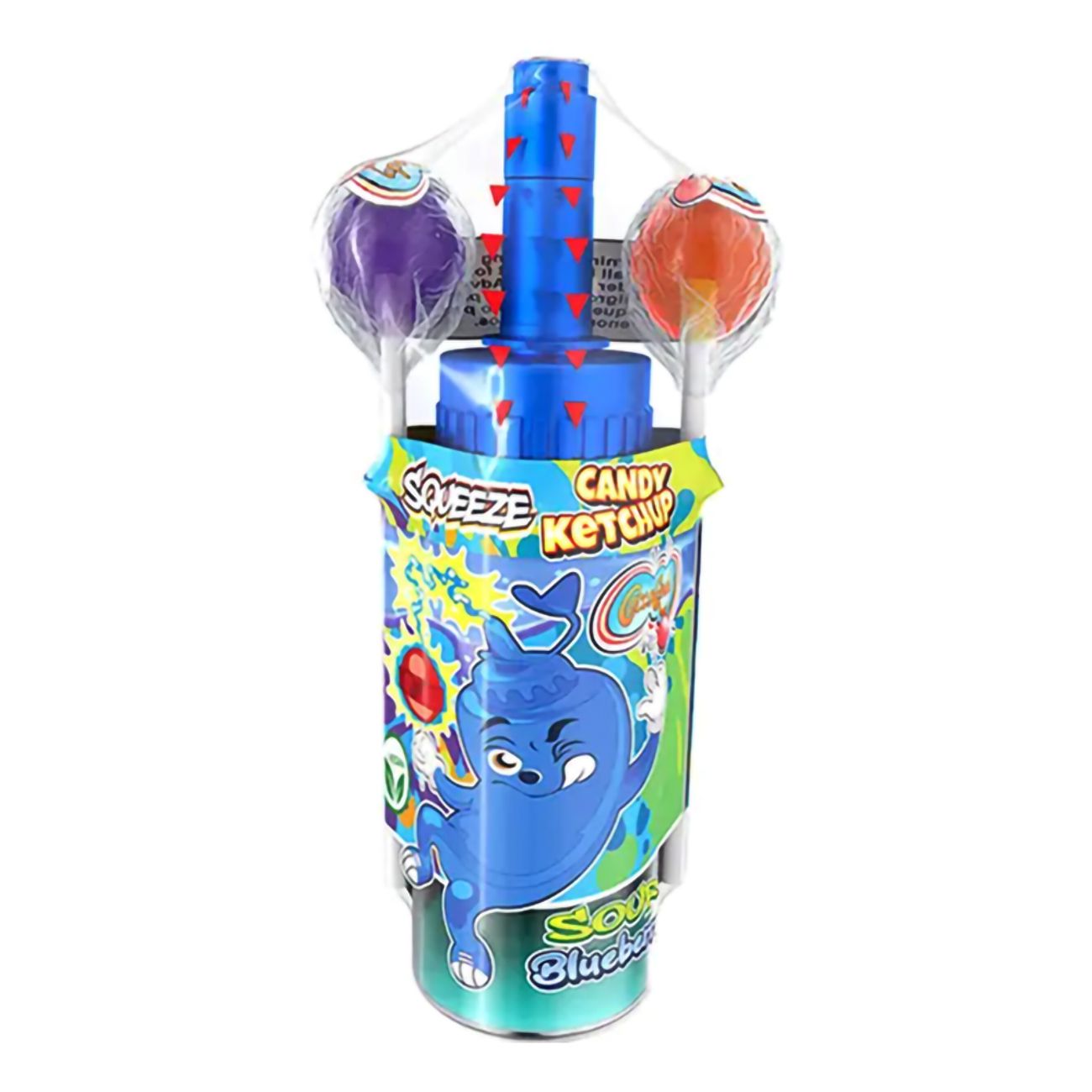 Squeeze Candy Ketchup med Lollipops