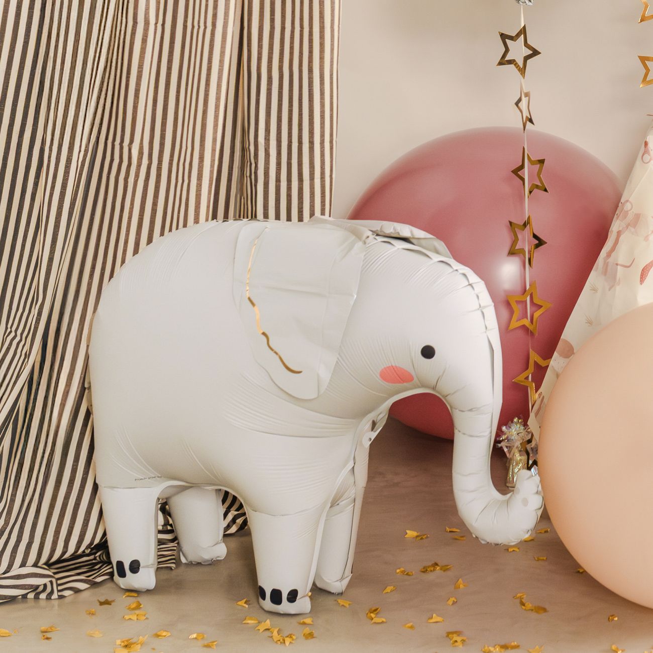 Stående Folieballong Elefant
