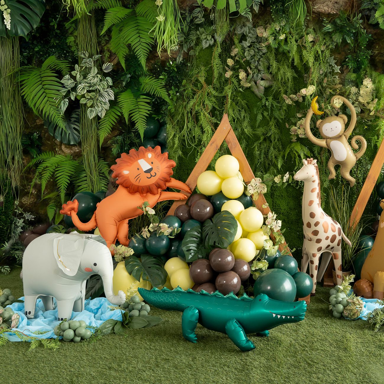 Stående Folieballong Elefant