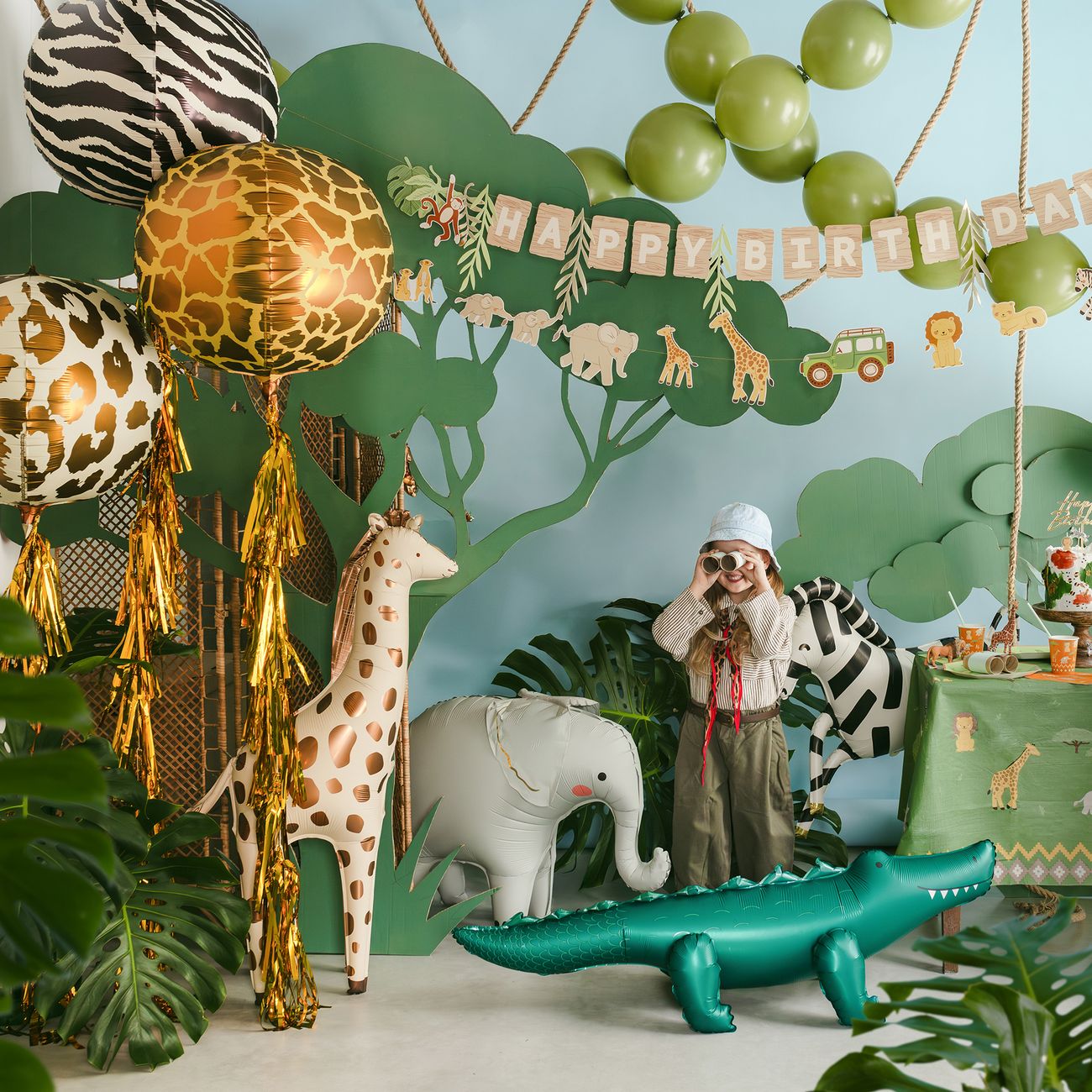 Stående Folieballong Giraff