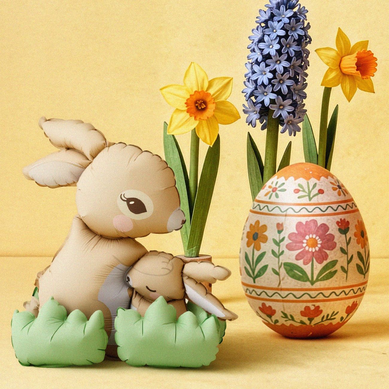 Stående Folieballong Kaniner