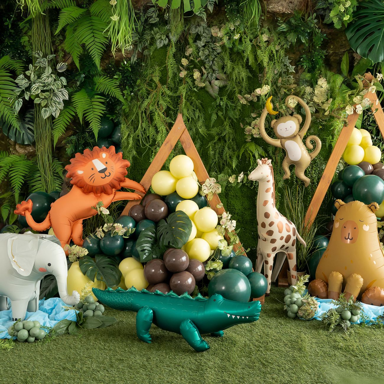 Stående Folieballong Krokodil