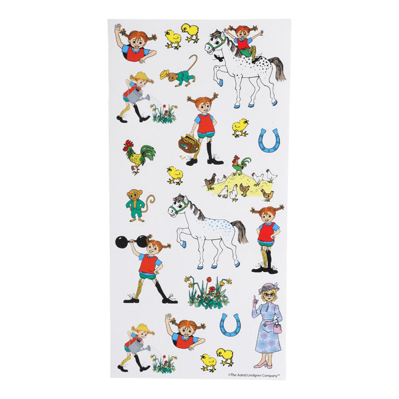 Stickers Påsk Pippi Långstrump