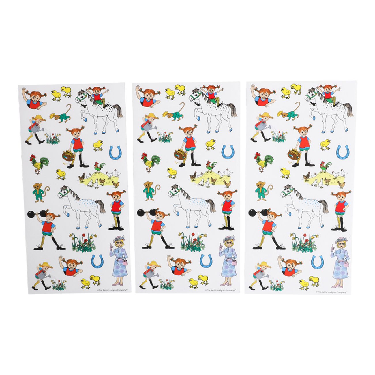 Stickers Påsk Pippi Långstrump