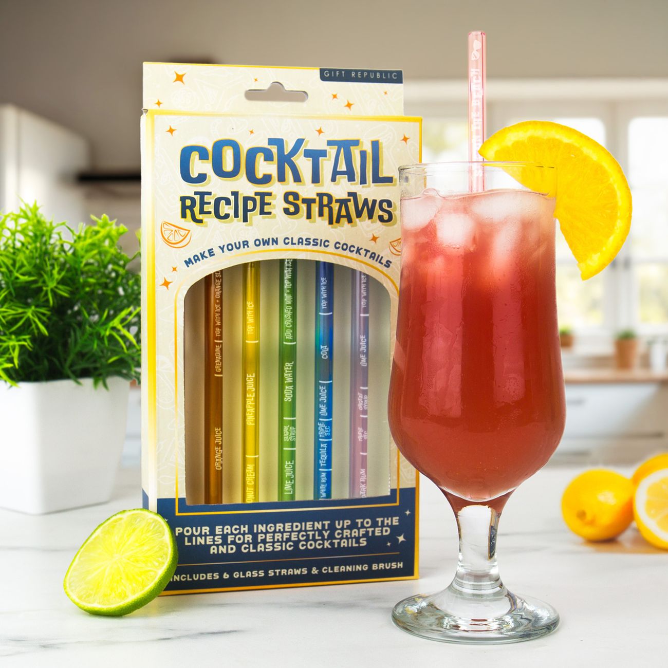 Sugrör i Glas med Drinkrecept