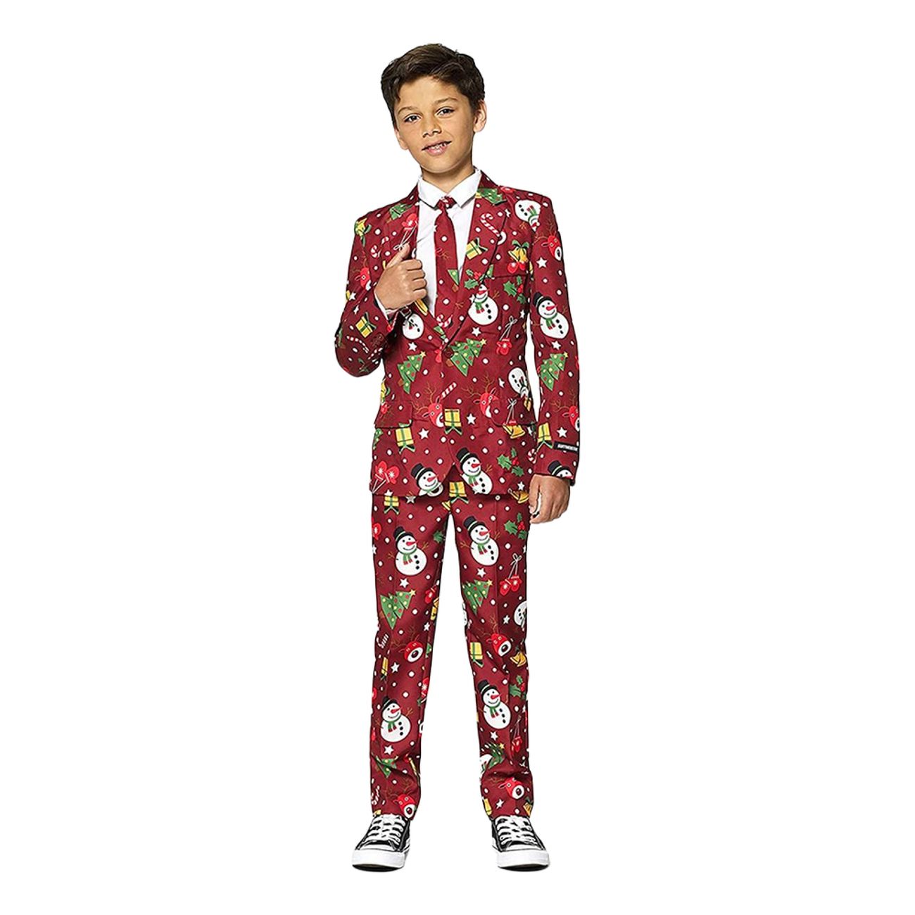 Suitmeister Boys Christmas Red Icons Light Up Dress