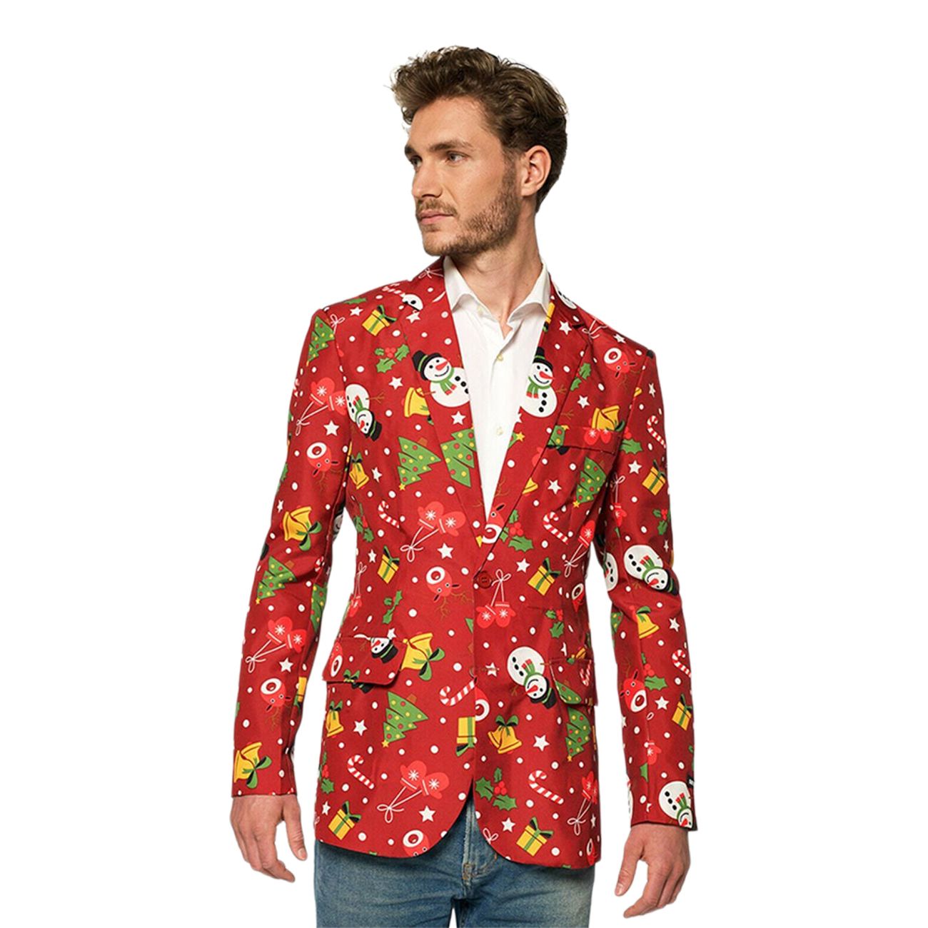 Suitmeister Christmas Red Icons Light Up Kavaj