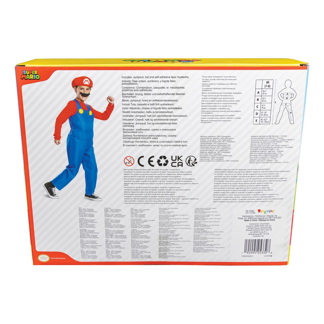 super-mario-deluxe-barn-maskeraddrakt-106172-5