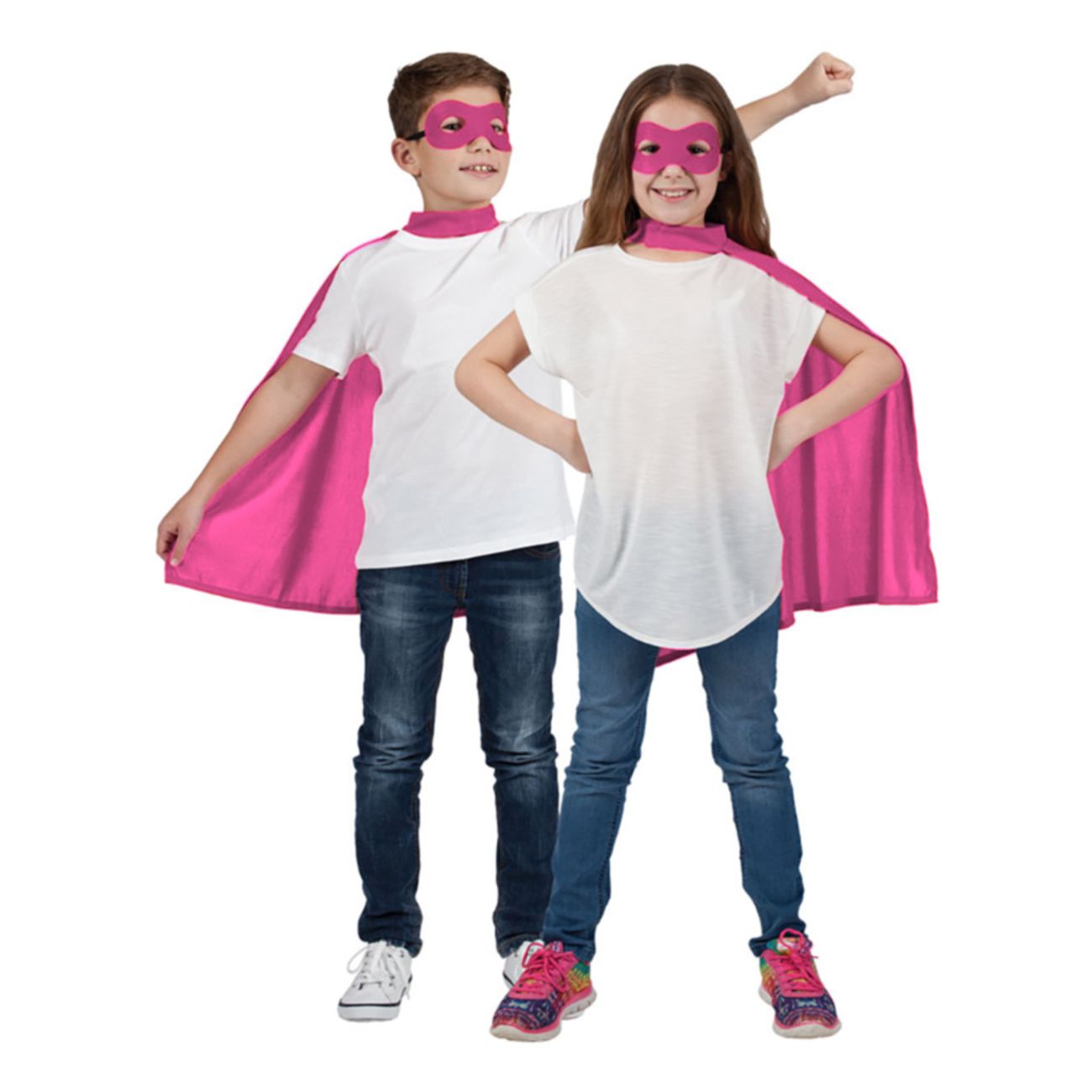 superhjalte-cape-med-mask-rosa-barn-52946-2