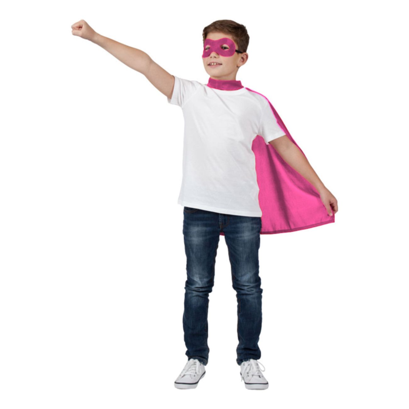 superhjalte-cape-med-mask-rosa-barn-52946-4