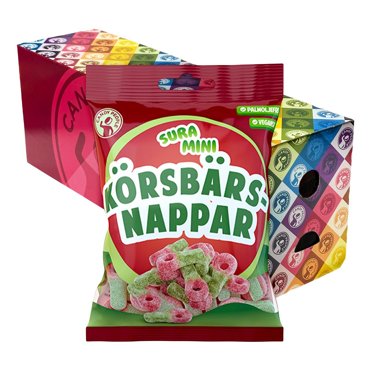 Sura Mini Körsbärsnappar Storpack