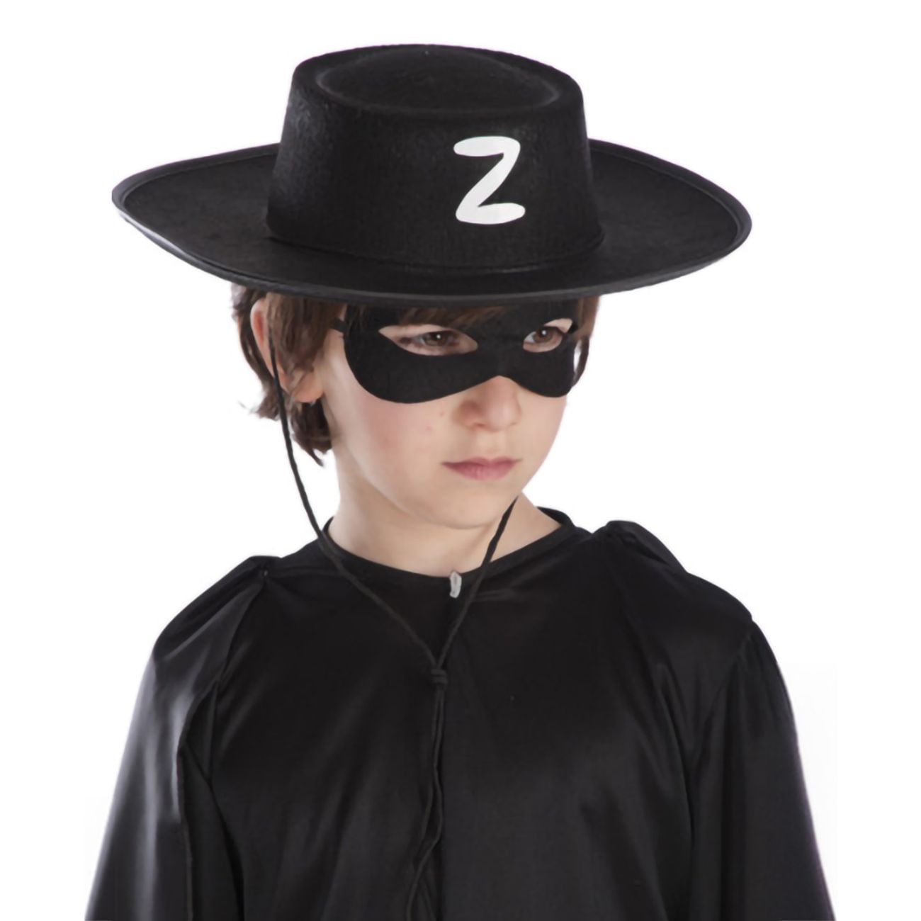svart-bandit-hatt-for-barn-77727-2
