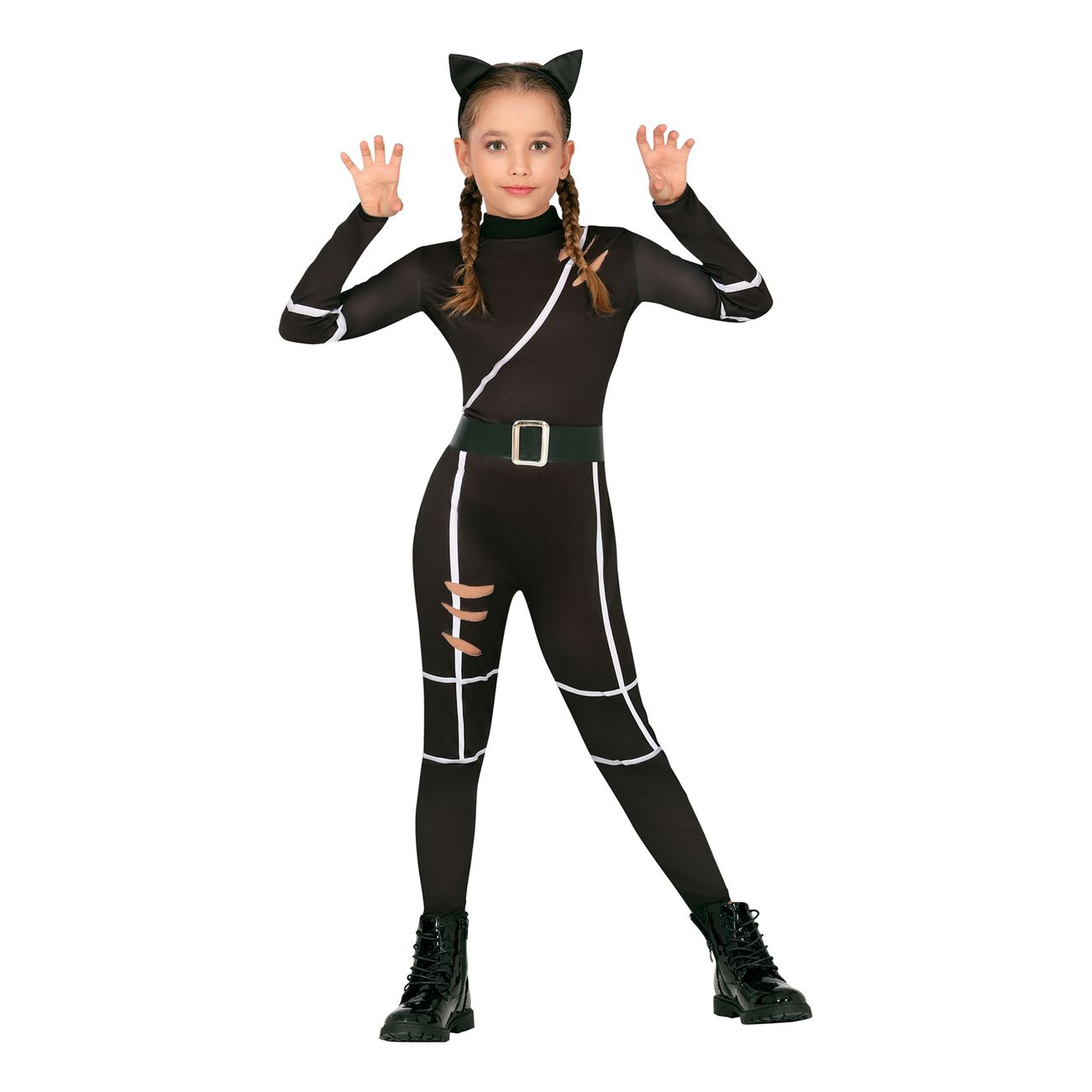Svart Katt Barn Maskeraddräkt