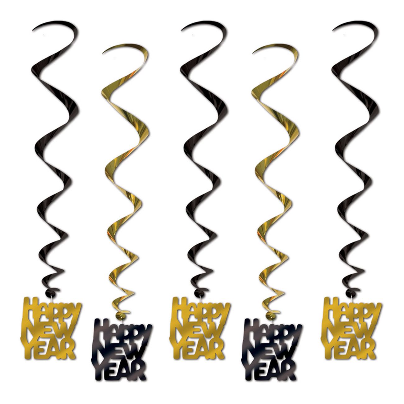 swirls-happy-new-year-svartguld-hangande-dekoration-1